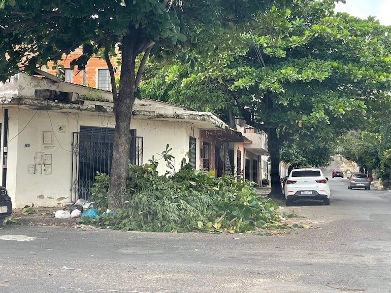 Vertederos irregulares proliferan en Asunción, pese al millonario gasto en salarios que tuvo la Dirección de Servicios durante 2025. En la imagen, la esquina de Herminio Giménez y Cnel. José María Aguiar.