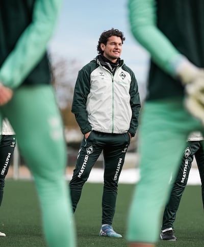 El ex-delantero paraguayo, Nelson Haedo Valdez en su etapa como entrenador en el Werder Bremen de Alemania.