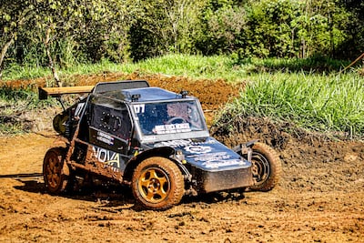 Erick Monges y Sandip Rivas, al mando de esta máquina, fueron los vencedores de la categoría Autocross STD.