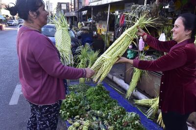 Inició la venta de palmas en el Mercado 4 de Asunción.