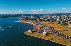 Vista aérea de Encarnación.