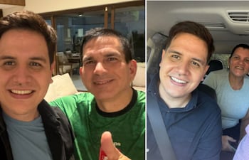 Danilo Cuevas y Juan Carlos Baruja y Danilo Cuevas y su padre el condenado Miguel Cuevas.