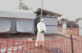 Imagen del centro de tratamiento del ébola en Bulape, provincia de Kasaï, República Democrática del Congo.