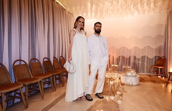 Adriana Peters y Andrés Báez.