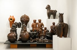 Varias de las obras que se podrán ver como parte de la muestra de las Noguera.