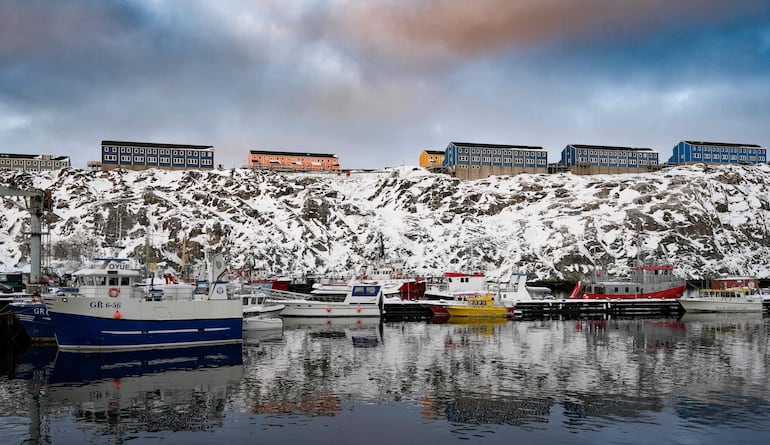 La bahía de Nuuk, en Groenlandia. 