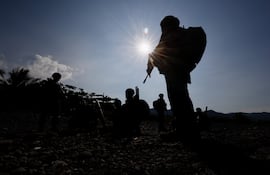 Soldados taiwaneses durante el ejercicio militar 'Han Kuang' en julio de 2022.