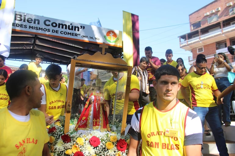 Se realizó la tradicional procesión del santo protector.