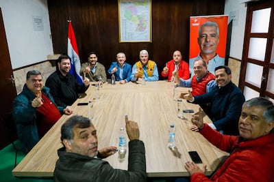 Reunión entre el equipo del cartista Camilo Pérez con representantes de Colorado Añetete.