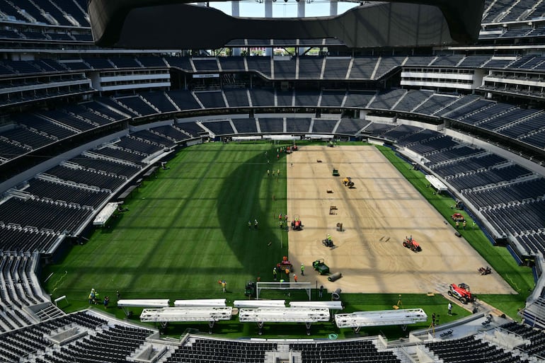 Así se prepara el SoFi Stadium para el debut de Paraguay ante Estados Unidos