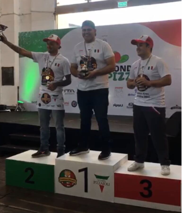 Además del primer puesto en la categoría Gourmet, el paraguayo Antonio Yegros irá al Mundial de PIzza en Italia