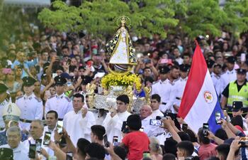 Misa Central de la festividad de Caacupé.