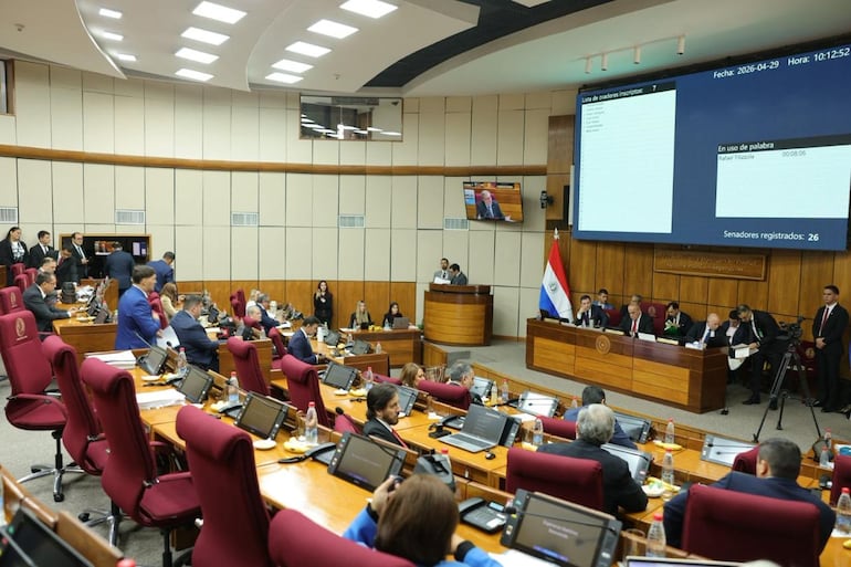 Sesión del Senado. Foto Gent.