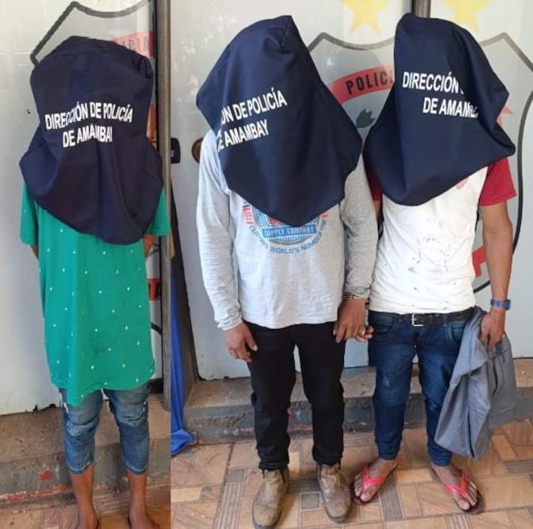 Alcides Arce Solano (21), Rodrigo Benítez (28) y un adolescente de 16 años, sospechosos del crimen ocurrido en la comunidad indígena Pikykua.