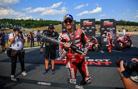 Francesco "Pecco" Bagnaia, ganador de la carrera sprint del GP de República Checa.