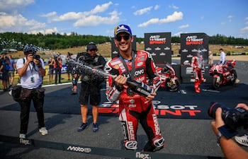 Francesco "Pecco" Bagnaia, ganador de la carrera sprint del GP de República Checa.