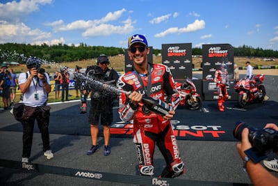 Francesco "Pecco" Bagnaia, ganador de la carrera sprint del GP de República Checa.
