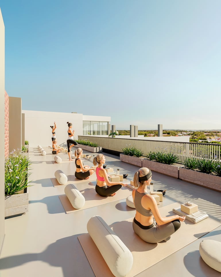 El edificio tendrá también un espacio de yoga.