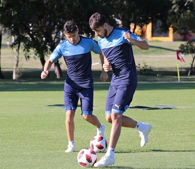 Los gemelos Romero (Óscar y Ángel) se entrenan con el grupo albirrojo en el Centro de Alto Rendimiento de Ypané con el permiso del club de ambos, San Lorenzo de Almagro.