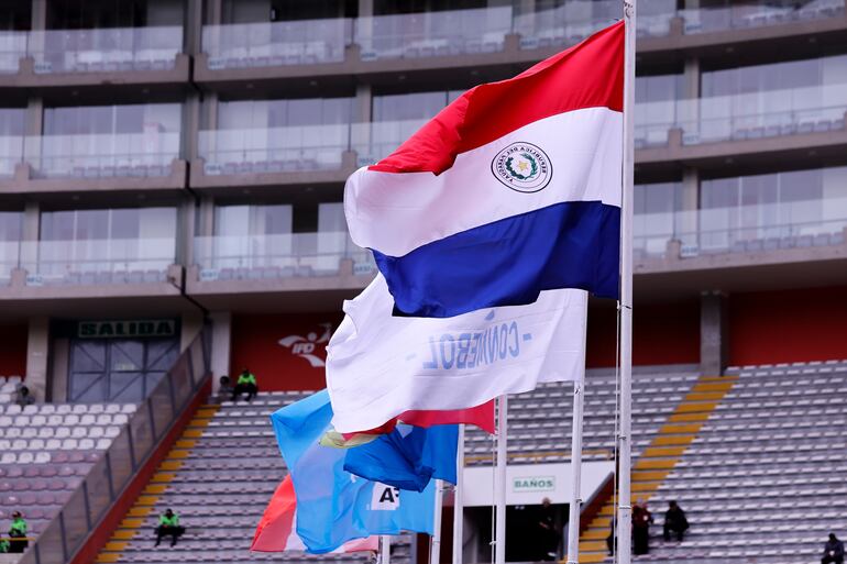 El estadio Nacional de Lima en la previa del partido Perú vs. Paraguay por la fecha 18 de las Eliminatorias Sudamericanas 2026.