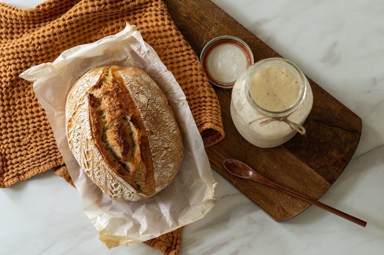 Pan de masa madre.