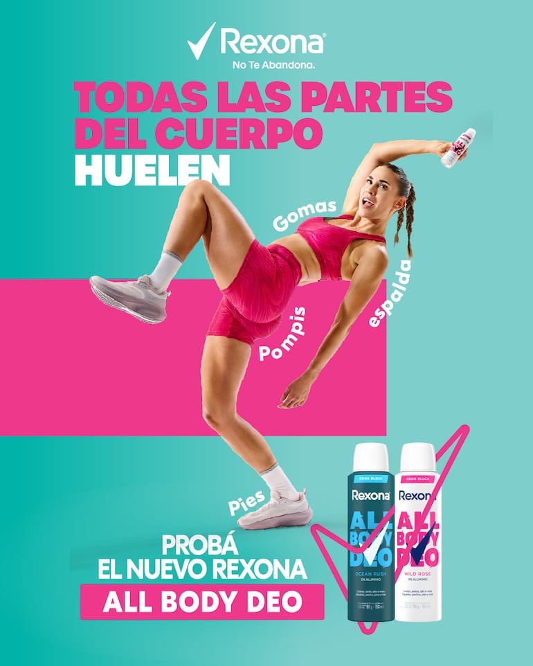 Rexona desarrolló All Body Deo, un desodorante apto para todo el cuerpo.