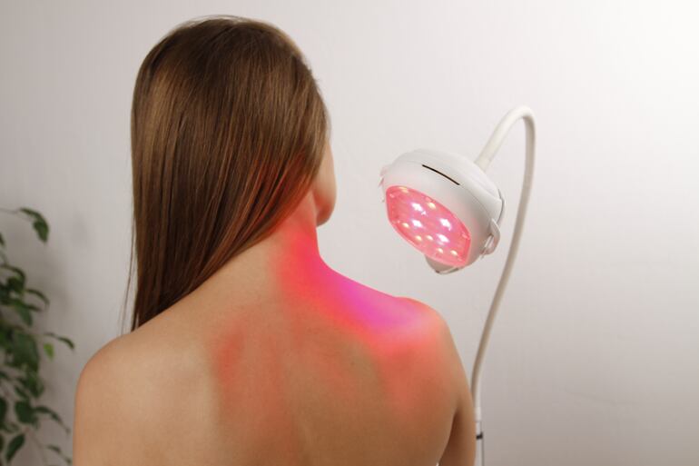 Terapia con luz roja.