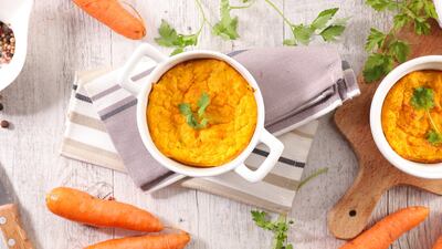 Soufflé de zanahorias.
