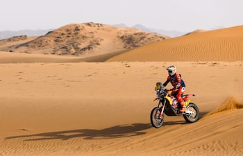 La KTM #77, al mando del salteño Luciano Benavides, tuvo un gran rendimiento hasta aquí tras cumplirse la octava etapa del rally-raid.