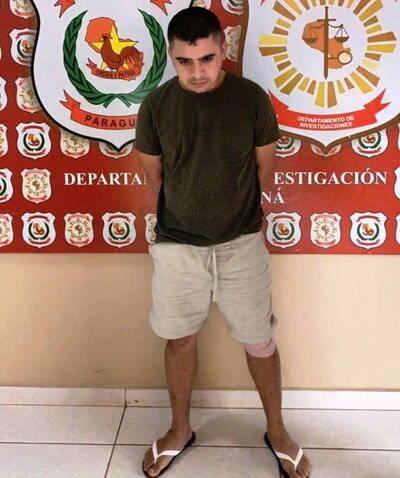 Mateo Gabriel Melgarejo Marín, detenido.