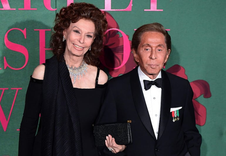 Sophia Loren y Valentino Garavani en 2019.