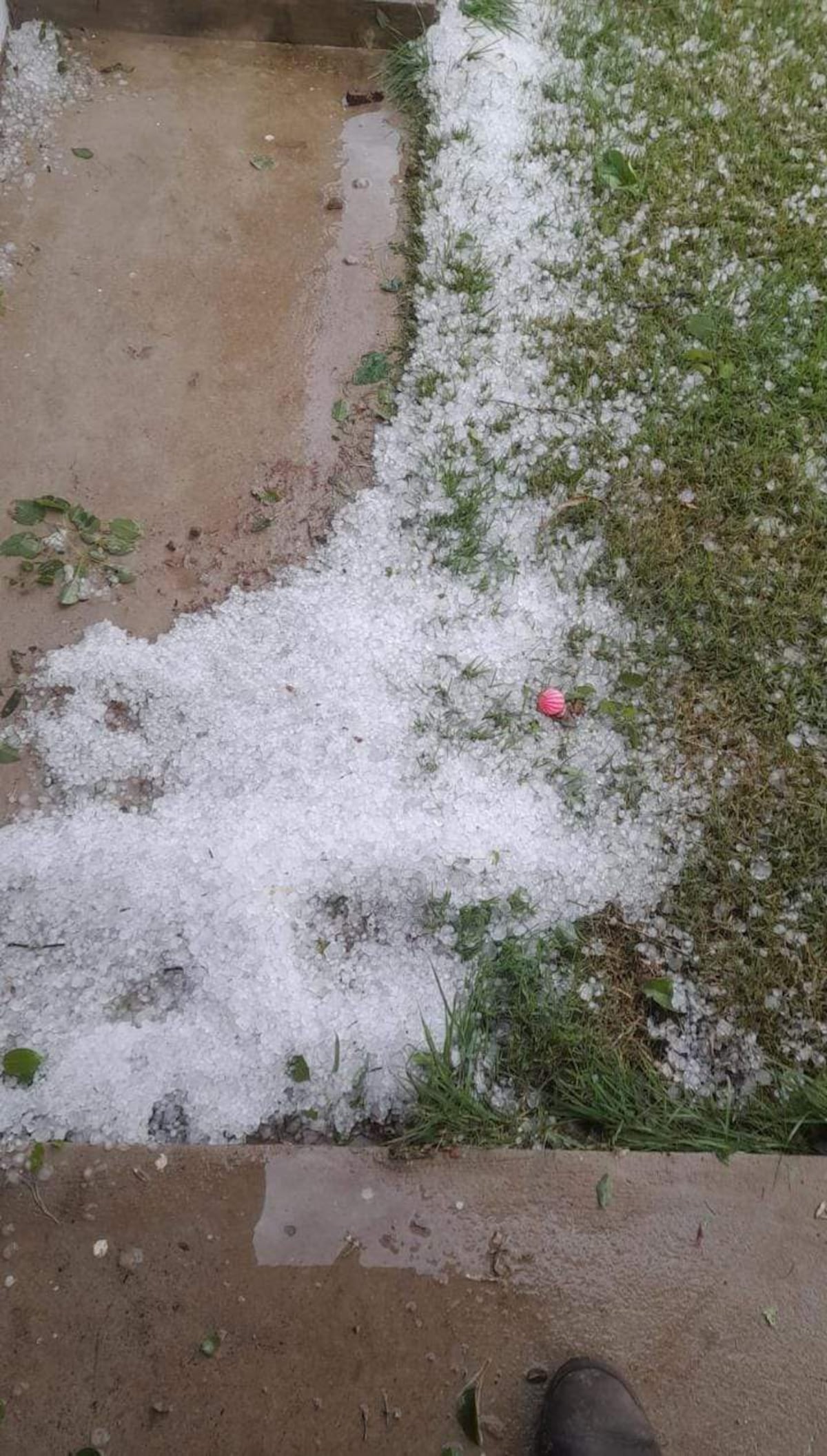 Temporal con granizada azota una compañía de Caapucú y temen daños en viviendas