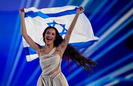 La cantante ruso-israelí Eden Golan durante su participación en la edición de Eurovisión de 2024.