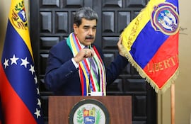 otografía cedida por el Palacio de Miraflores del presidente de Venezuela, Nicolás Maduro.