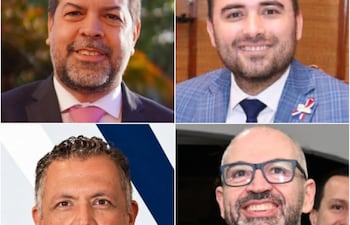 Arriba: Gerardo Bobadilla y Jorge Bogarín Alfonso. Abajo Juan Sosa Bareiro y Enrique Berni.