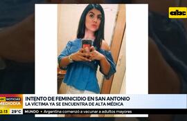 Víctima de intento de feminicidio ya se encuentra con alta médica