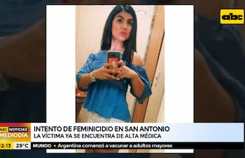 Víctima de intento de feminicidio ya se encuentra con alta médica