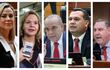 Lizarella Valiente, Lilian Samaniego, Basilio Núñez, Derlis Maidana y Javier Zacarías Irún, senadores colorados designados como Parlasurianos.
