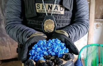 Más de 230 dosis de crack fueron incautadas durante la operación ejecutada por efectivos de la Senad.