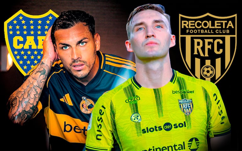 Leandro Daniel Paredes Benítez (mundialista de 32 años) y Paul Charpentier (26), futbolistas de Boca Juniors y Recoleta, respectivamente.