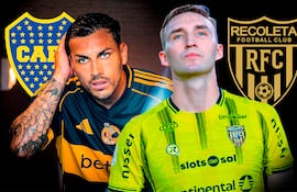 Leandro Daniel Paredes Benítez (mundialista de 32 años) y Paul Charpentier (26), futbolistas de Boca Juniors y Recoleta, respectivamente.