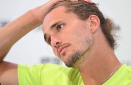 El alemán Sascha Zverev afirmó que está atravesando un mal momento en lo mental.