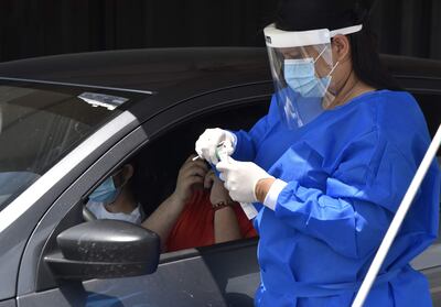 Fotografía de archivo y referencia: un hisopado para la detección del coronavirus.