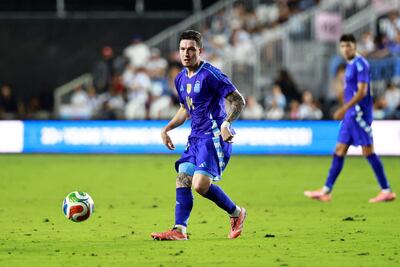 Aníbal Moreno fue probado por Lionel Scaloni en el juego ante Puerto Rico.