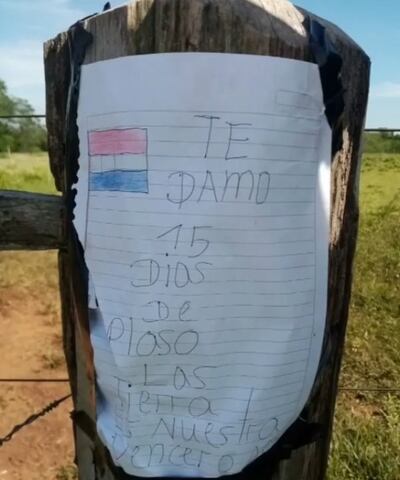 Amedrentamiento de campesinos a estanciero en Yasy Cañy.