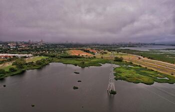 Imagen de la Costanera Norte de Asunción.