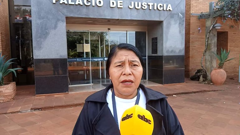 Digna Morilla, perito indígena de la Circunscripción Judicial de Amambay.