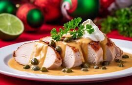 Peceto al vitel toné, imagen producida con inteligencia artificial.