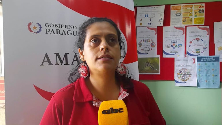 Lic. Karla Manzur, encargada del programa de Nutrición de la XIII Región Sanitaria.