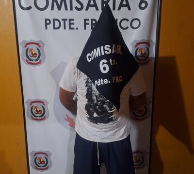 Diego Daniel Centurión Centurión, detenido.